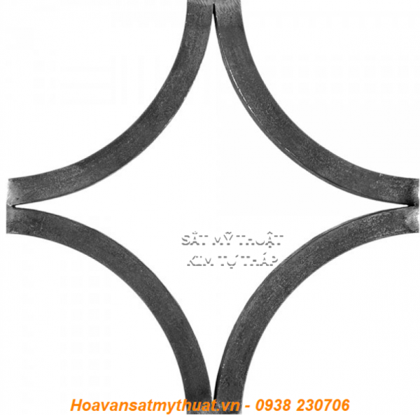 Phụ kiện sắt uốn hoa văn uốn bông hình chữ c s j C-SMT-057