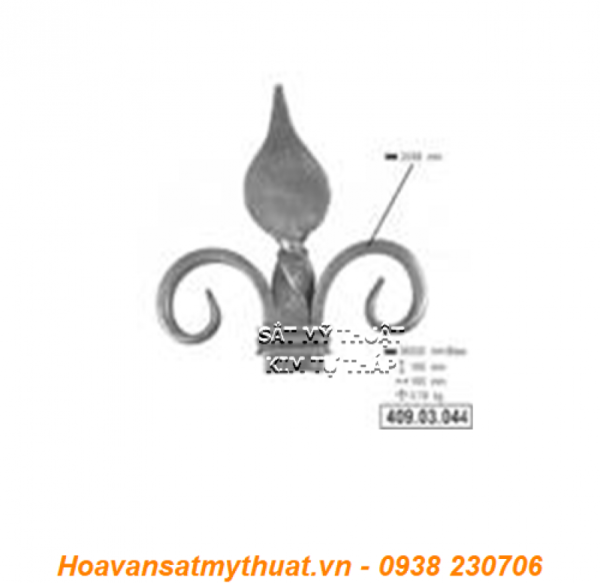 Chông sắt mũi giáo sắt mỹ thuật CHR-008
