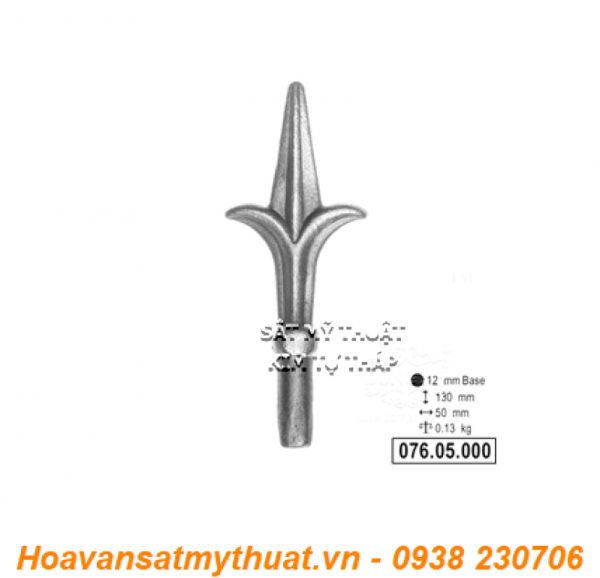 Phụ kiện chông sắt mũi giáo sắt CHR-005