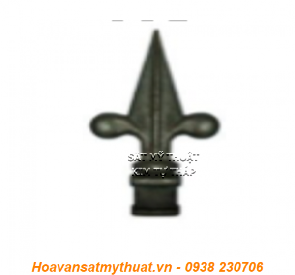 Chông sắt mũi giáo sắt mỹ thuật CHR-027