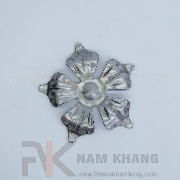 Hoa thép dập hình bông hoa 5 cánh nhọn HLS-040 - Ảnh 2