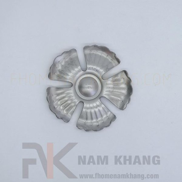 Hoa thép dập hình bông hoa 5 cánh tròn HLS-043 - Ảnh 2