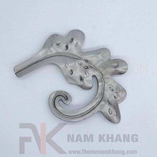 Hoa lá thép dập hình lá cong ngang HLS-047