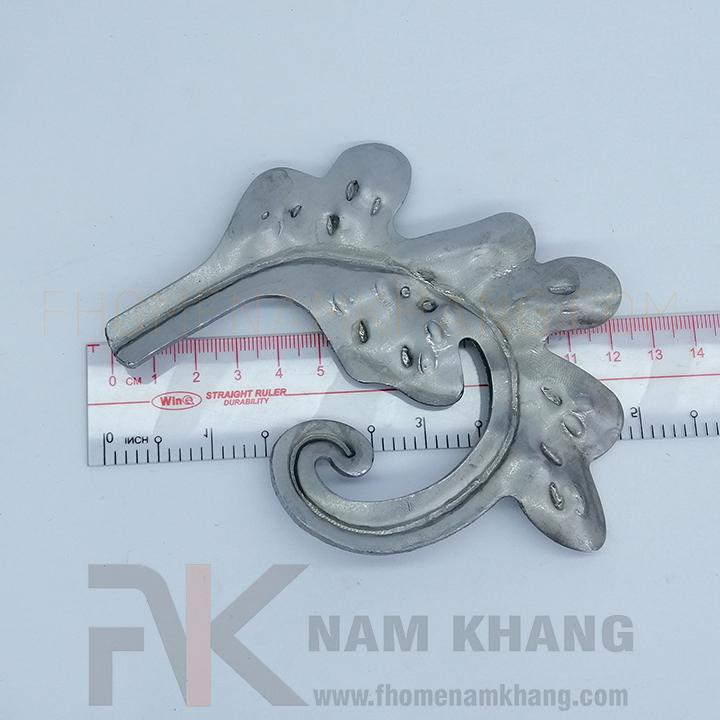 Hoa lá thép dập hình lá cong ngang HLS-047 - Ảnh 3