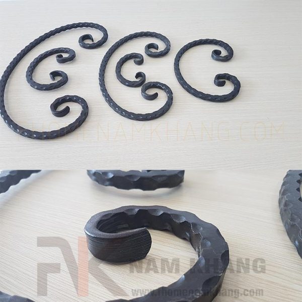 Sắt mỹ Thuật Thép cán cạnh uốn hình C CSJ-008