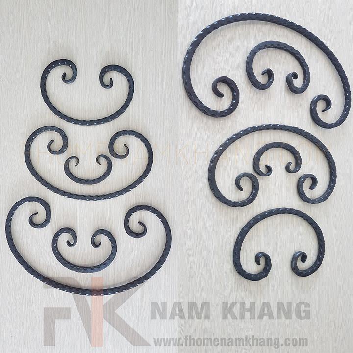 Sắt mỹ Thuật Thép cán cạnh uốn hình C CSJ-008 - Ảnh 2