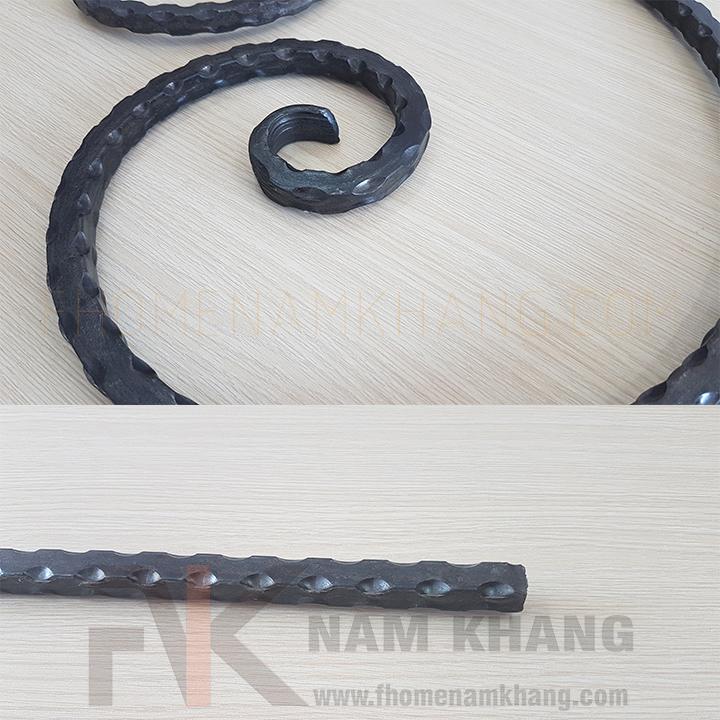 Sắt mỹ Thuật Thép cán cạnh uốn hình C CSJ-008 - Ảnh 3