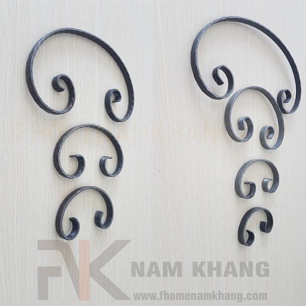 Sắt mỹ thuật thép la uốn hình chữa C CSJ-003