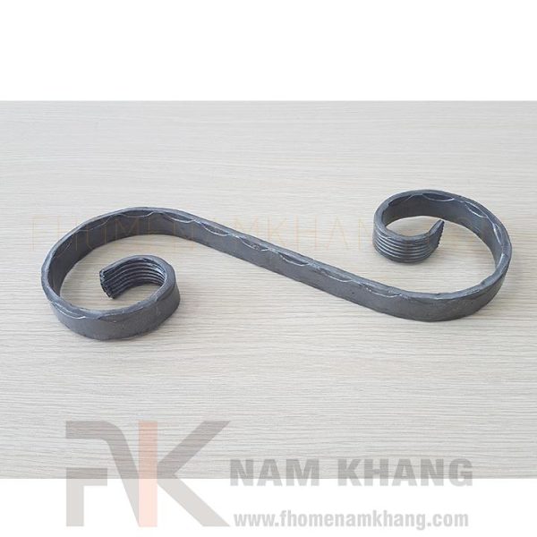 Sắt mỹ thuật thép la uốn hình chữ S CSJ-002 - Ảnh 2