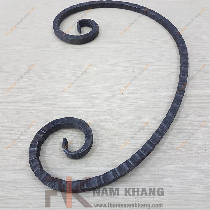Sắt mỹ thuật thép vuông trúc uốn chữ C lớn CSJ-014 - Ảnh 2