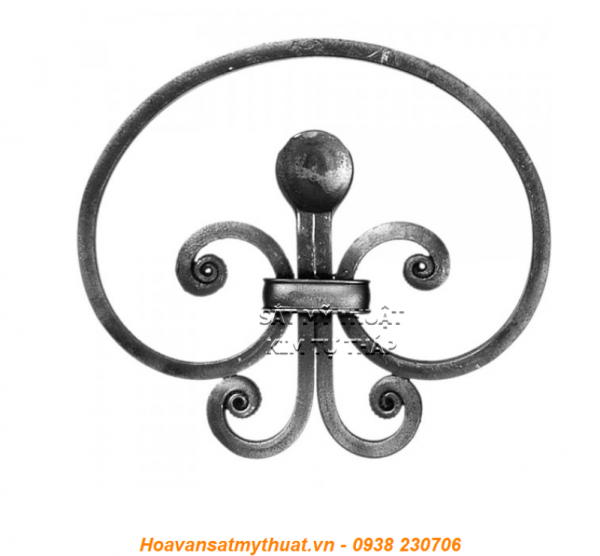 Phụ kiện sắt uốn hoa văn uốn bông hình chữ c s j C-SMT-058