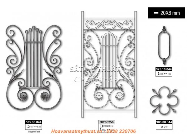 Phụ kiện cầu thang sắt uốn C-SMT-001