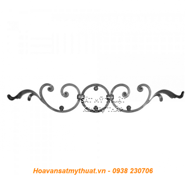 Phụ kiện sắt uốn hoa văn uốn bông hình chữ c s j C-SMT-064