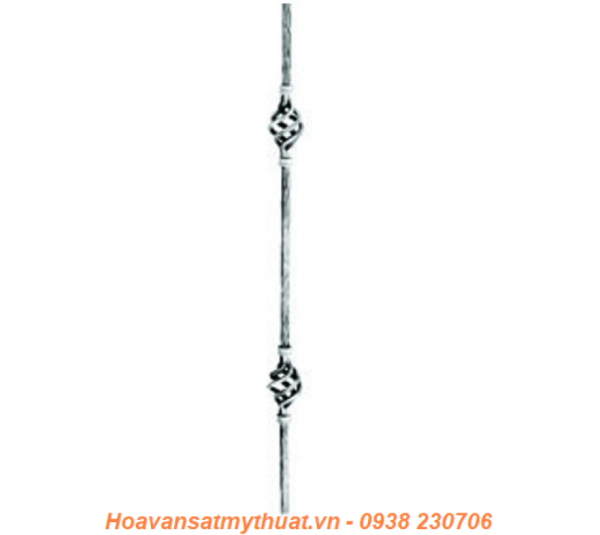 Cụm Hoa văn sắt cầu thang C-LC-069