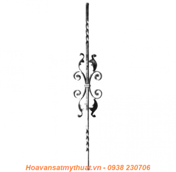 Cụm Hoa văn sắt cầu thang C-LC-066