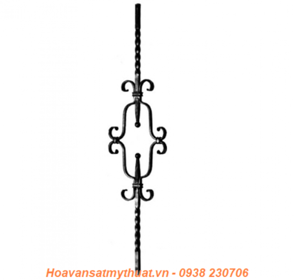 Cụm Hoa văn sắt cầu thang C-LC-059