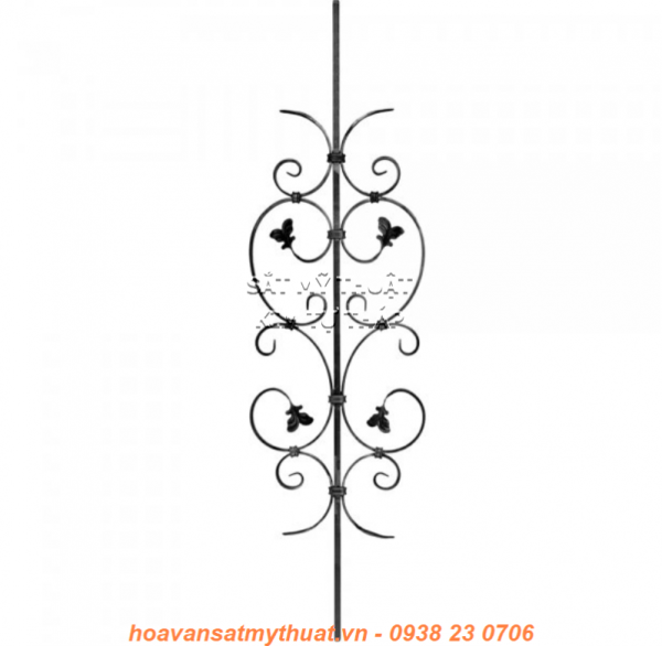 CỤM HOA VĂN SẮT CẦU THANG LAN CAN BAN CÔNG C-LC-048