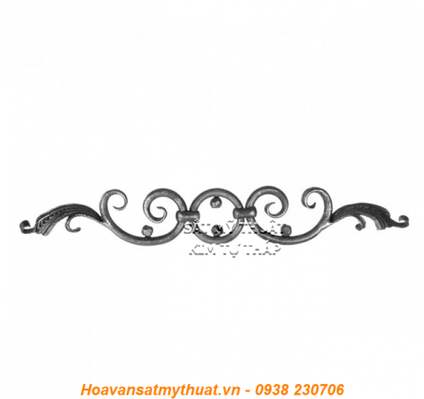 Phụ kiện sắt uốn hoa văn uốn bông hình chữ c s j C-SMT-068
