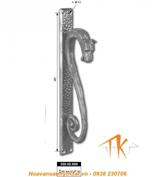 Tay nắm cửa sắt TNC-039