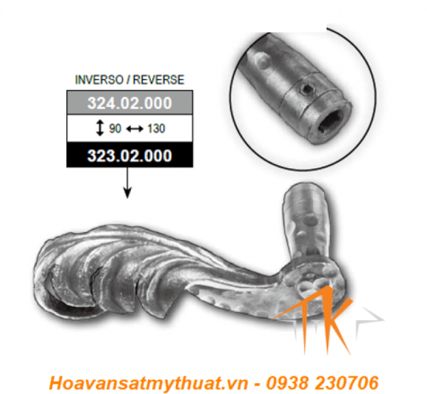 Tay nắm cửa sắt TNC-027