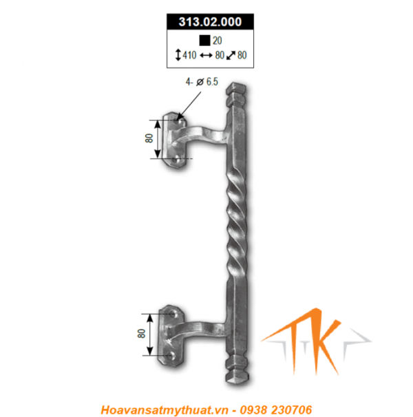 Tay nắm cửa sắt TNC-008