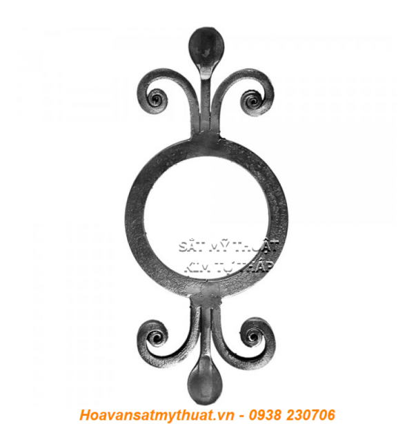 Phụ kiện sắt uốn hoa văn uốn bông hình chữ c s j C-SMT-055