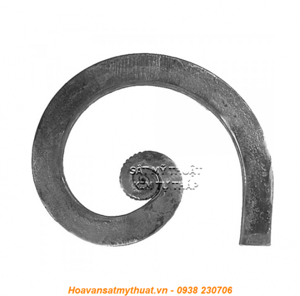 Phụ kiện sắt uốn hoa văn uốn bông hình chữ c s j CSJ-018