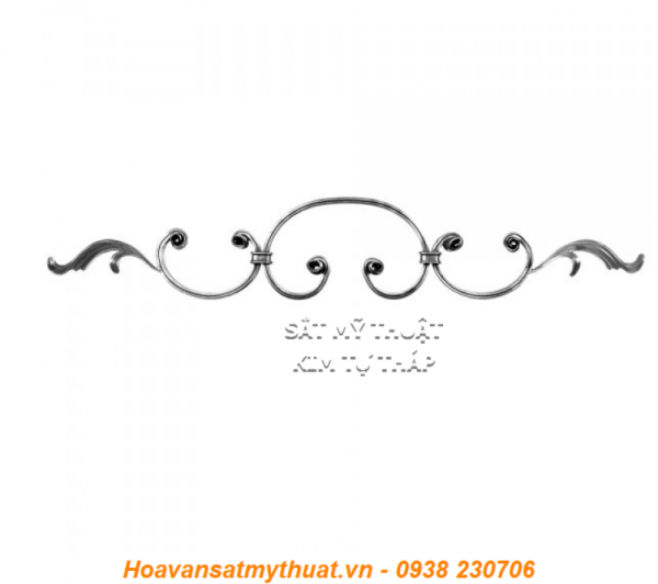 Phụ kiện sắt uốn hoa văn uốn bông hình chữ c s j C-SMT-069