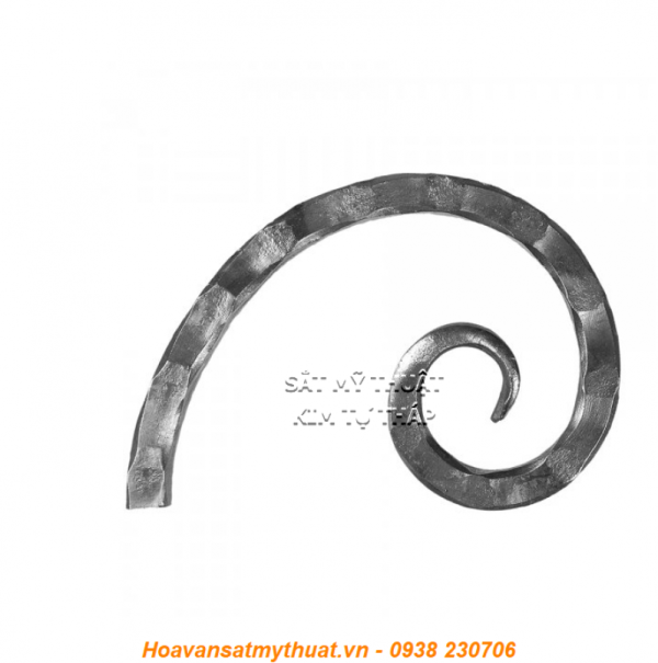 Phụ kiện sắt uốn hoa văn uốn bông hình chữ c s j dấu hỏi CSJ-045