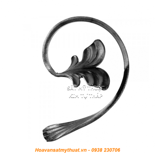 Phụ kiện sắt uốn hoa văn uốn bông hình chữ c s j CSJ-062