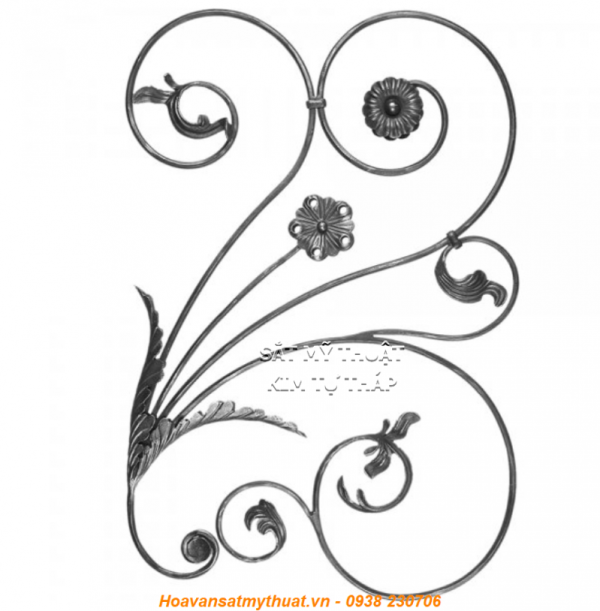 HOA VĂN SẮT MỸ THUẬT C-SMT-027