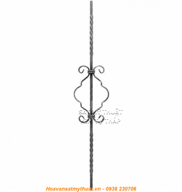 CỤM HOA VĂN SẮT CẦU THANG LAN CAN BAN CÔNG C-LC-016