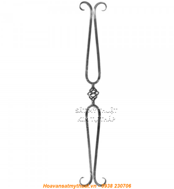 CỤM HOA VĂN SẮT CẦU THANG LAN CAN BAN CÔNG C-SMT-018