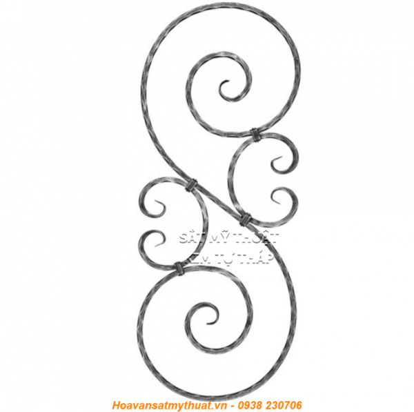 HOA SẮT CẦU THANG C-SMT-019